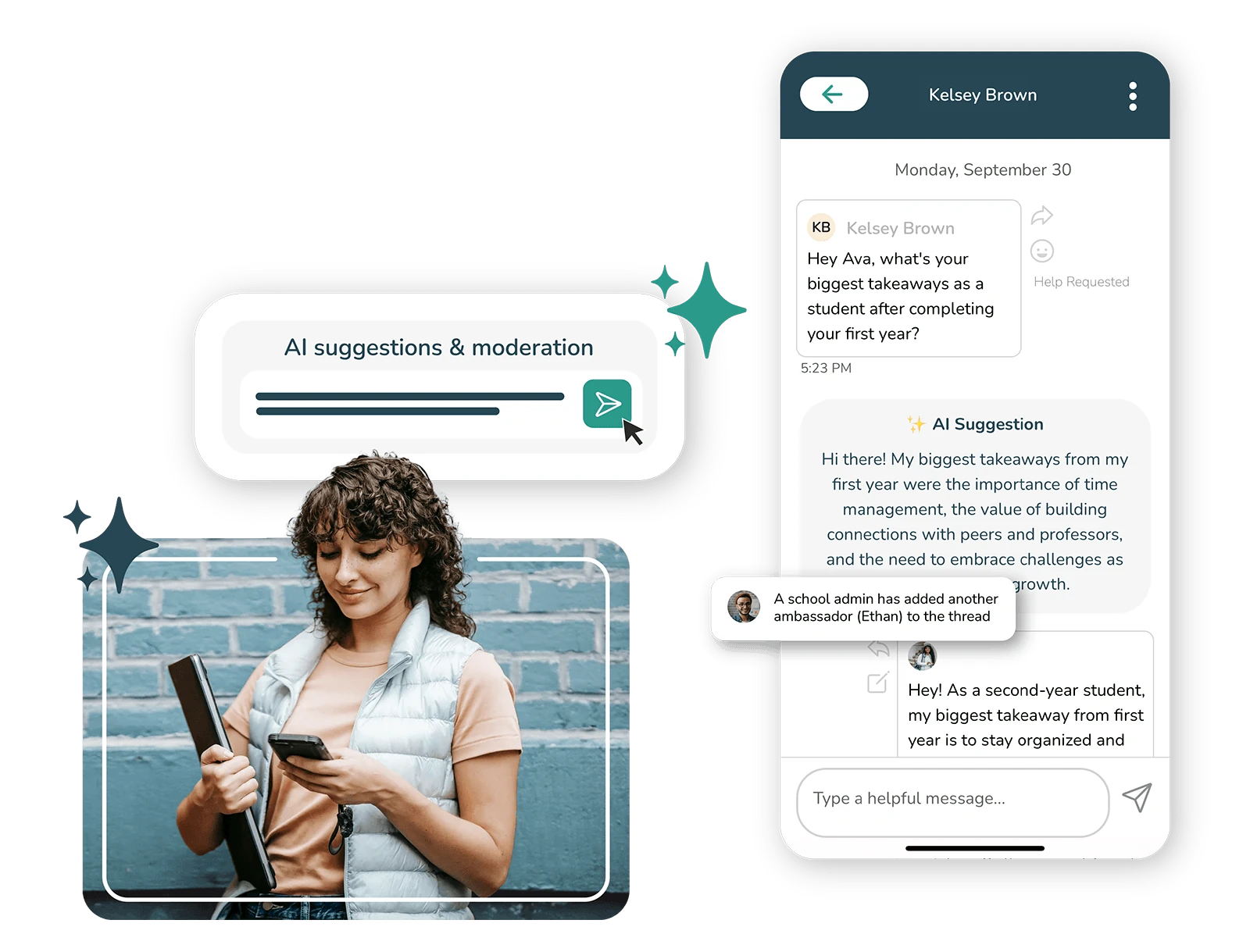 CampusThreads student ambassador management dashboard for higher-ed recruitment teams
